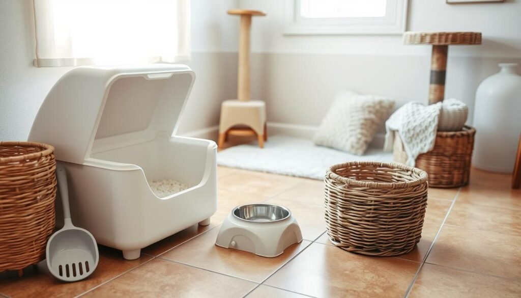 Cat Litter Box Setup